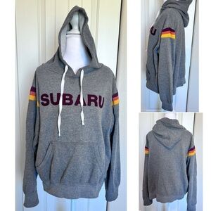 Subaru Felt Logo Fleece Pullover Sz Medium